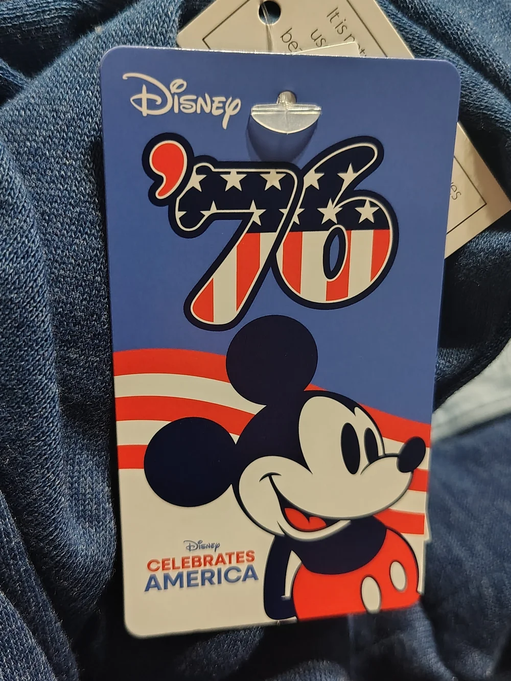 Nwt Disney Mickey Mouse Usa Flag Ombre Dip Dye Hoodie, Patriotic 250 Anniversary